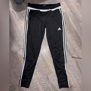 Adidas Tiro Training Pants Kids Black and White Joggers- size medium (12-14)